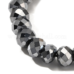 テラヘルツストーンビーズ連売り  多面カット  ロンデル  6x4~4.5mm  穴：0.7mm  約89個/連  15.55インチ（39.5cm）&nbsp;G-L613-D02-01