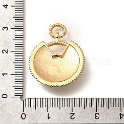 真鍮製エナメルペンダント  樹脂と  カドミウムフリー＆ニッケルフリー＆鉛フリー  アイチャーム付きフラットラウンド  18KGP本金メッキ  ブルー  30x23x5.5mm  穴：2.5x4mm&nbsp;KK-U055-12G-02