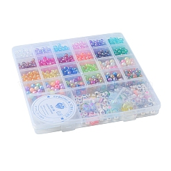 DIY Round & Flat Round with Letters Acrylic & Resin Bracelets Jewelry Making Kits&nbsp;DIY-FS0007-44