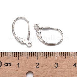 925スターリングシルバーレバーバックフープピアスのパーツ  銀  16x9x3mm  穴：1mm&nbsp;STER-A002-181