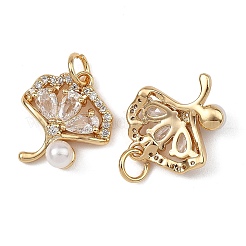 SHEGRACE Brass Pave Clear Cubic Zirconia Pendants&nbsp;XGRQ4D932-667G