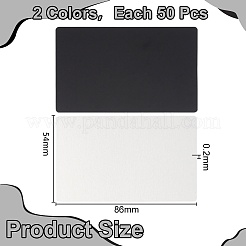 100 Sheets 2 Colors Aluminium Blank Name Cards&nbsp;DIY-WR0003-56