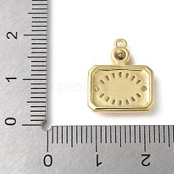 Rack Plating Brass Micro Pave Cubic Zirconia Enamel Pendants&nbsp;KK-P290-56C-G