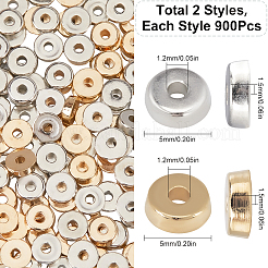 1800Pcs 2 Colors CCB Plastic Spacer Beads&nbsp;CCB-SC0001-08