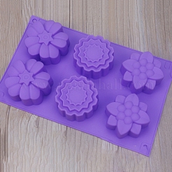 Flower Food Grade Silicone Molds&nbsp;SOAP-PW0001-075