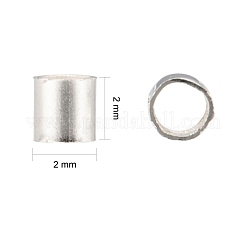 Brass Crimp Beads&nbsp;KK-R077-2mm-S