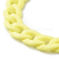 Opaque Acrylic Curb Chain Bracelets&nbsp;BJEW-JB06597
