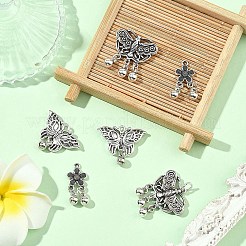 6Pcs 3 Styles Tibetan Style Alloy Pendants&nbsp;FIND-YW0011-65