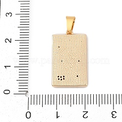 Brass with Cubic Zirconia Pendants&nbsp;KK-Q096-12G