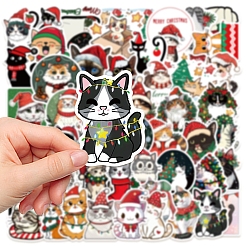 Christmas Cat PVC Waterproof Stickers&nbsp;PW-WG33E9A-01
