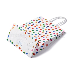 Polka Dot Print Paper Packing Tote Bags&nbsp;LS-CARB-R001-01A