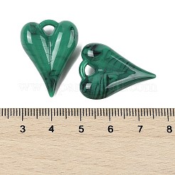 アクリルパーツ  ハート  シーグリーン  27x20.5x8.5mm  穴：3x3mm&nbsp;LS-OACR-M025-01B