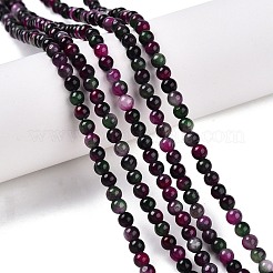 Dyed Natural White Jade Beads Strands&nbsp;G-T140-4mm-A01