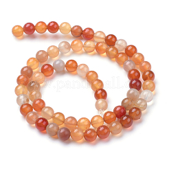 Natural Carnelian Bead Strands&nbsp;X-G-R412-29-6mm