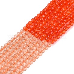 Transparent Glass Beads Strands&nbsp;GLAA-N074-01A-16