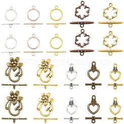合金マンテル  カドミウムフリー＆ニッケルフリー＆鉛フリー  ハート  アンティークシルバー  ハート：20×13×3.5mm  穴：2mm  バー：16.5×7.5×4mm  穴：2mm&nbsp;TIBEB-YW0002-03