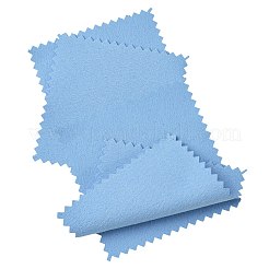 15Pcs Faux Suede Fabric Square Silver Polishing Cloth&nbsp;AJEW-FS0001-44