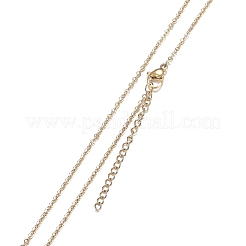 Brass Micro Pave Clear Cubic Zirconia Pendant Necklaces&nbsp;NJEW-H100-13G