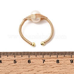 Brass Cuff Open Rings for Women&nbsp;RJEW-D344-01G