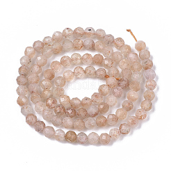Natural Sunstone Beads Strands&nbsp;G-S361-4mm-018