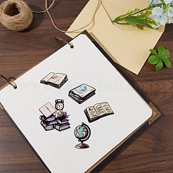 プラスチックスタンプ  DIYスクラップブッキング用  装飾的なフォトアルバム  カード作り  スタンプシート  本  160x110mm&nbsp;DIY-WH20018-0357