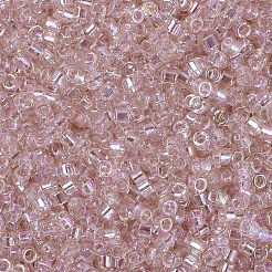 MIYUKIデリカビーズ  シリンダー  日本製シードビーズ  11/0  （db1243)透明ピンクミストab  1.3x1.6mm  穴：0.8mm  約2000PCS /ボトル  10 G /ボトル&nbsp;SEED-JP0008-DB1243