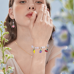 78Pcs 13 Styles Mixed Fruit Alloy Enamel Charms&nbsp;ENAM-DC0002-31P