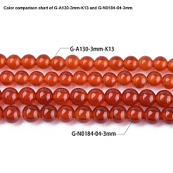 Natural Carnelian Bead Strands&nbsp;LS-G-A130-3mm-K13