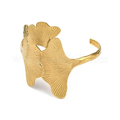 304 Stainless Steel Open Cuff Bangles&nbsp;BJEW-K264-01G-02
