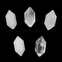 天然水晶 両端が尖った水晶 穴なし  多面カット  10x5x4mm&nbsp;G-G012-20