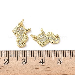 Brass Micro Pave Cubic Zirconia Pendants&nbsp;KK-D502-26C-G