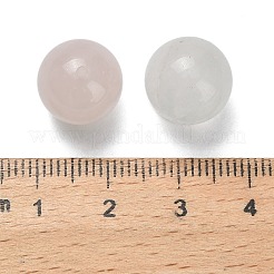 天然石ローズクォーツビーズ  ラウンド  片穴  12~13.5mm  穴：1.2~1.5mm&nbsp;G-C254-A04-12mm