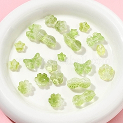 120Pcs 8 Styles Transparent Glass Beads&nbsp;DGLA-FS0001-17