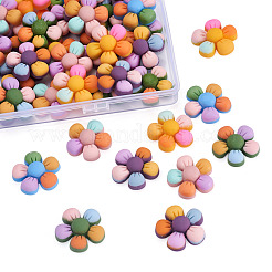 60Pcs 5 Colors Resin Cabochons&nbsp;RESI-BY0001-03