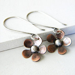 Alloy Dangle Earrings&nbsp;FS-WG91D4B-01
