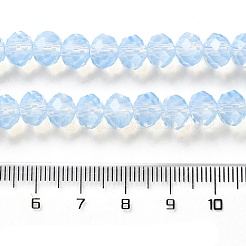Baking Paint Transparent Glass Beads Strands&nbsp;DGLA-A034-J8MM-D01