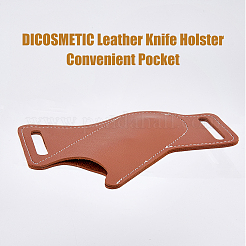 牛革製折りたたみナイフ保護ケース  サドルブラウン  120x158x3.5mm  穴：8.5x43mm&nbsp;FIND-WH0126-259B
