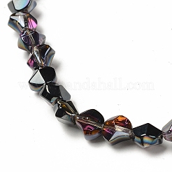 Electroplate Transparent Glass Beads Strands&nbsp;EGLA-L044-H