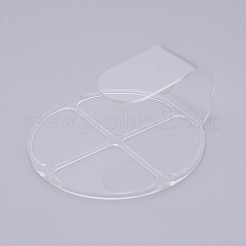 アクリル絵の具パレット  ラウンド  透明  85x80x32.5mm  内径：35x45.5mm&nbsp;LS-AJEW-WH0019-63