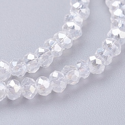 Electroplate Glass Beads Strands&nbsp;EGLA-R048-2mm-01