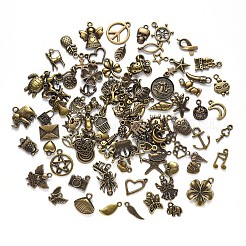 Tibetan Style Alloy Pendants&nbsp;TIBEP-YW0001-07AB