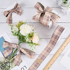 Polyester Tartan Ribbon&nbsp;OCOR-WH0105-098A