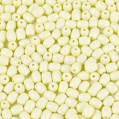 焼付塗装ガラスシードビーズ  バレル  甘露  4~4.5x3~3.5mm  穴：0.8~0.9mm  約6080個/ポンド&nbsp;SEED-N007-29H