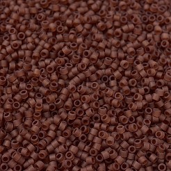 MIYUKIデリカビーズ  シリンダー  日本製シードビーズ  11/0  （db0764)マット透明ダークトパーズ  1.3x1.6mm  穴：0.8mm  約2000PCS /ボトル  10 G /ボトル&nbsp;SEED-JP0008-DB0764