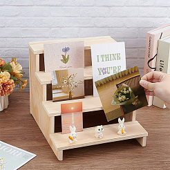 MDF ディスプレイ ライザー  長方形  モカシン  完成品：22x28x25cm&nbsp;ODIS-WH0025-217