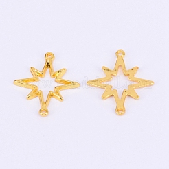 Alloy Open Back Bezel Pendants&nbsp;PALLOY-WH0071-24G