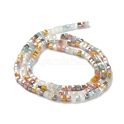 Gradient Color Electroplate Glass Bead Strands&nbsp;GLAA-E042-05-B05