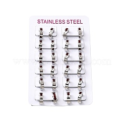 304 Stainless Steel Hoop Earrings&nbsp;EJEW-L302-02P-02