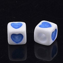 Opaque Acrylic European Beads&nbsp;X-OPDL-S078-02