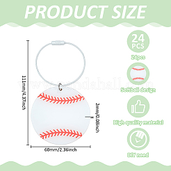 24Pcs Acrylic Pendant Decorations&nbsp;HJEW-ME00023